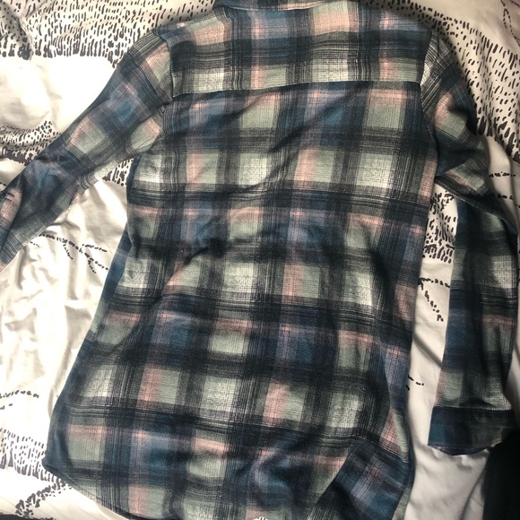 WAREHOUSE | Navy, Teal & Pink Plaided | Buttons down Shirt | XS - Picture 5 of 6